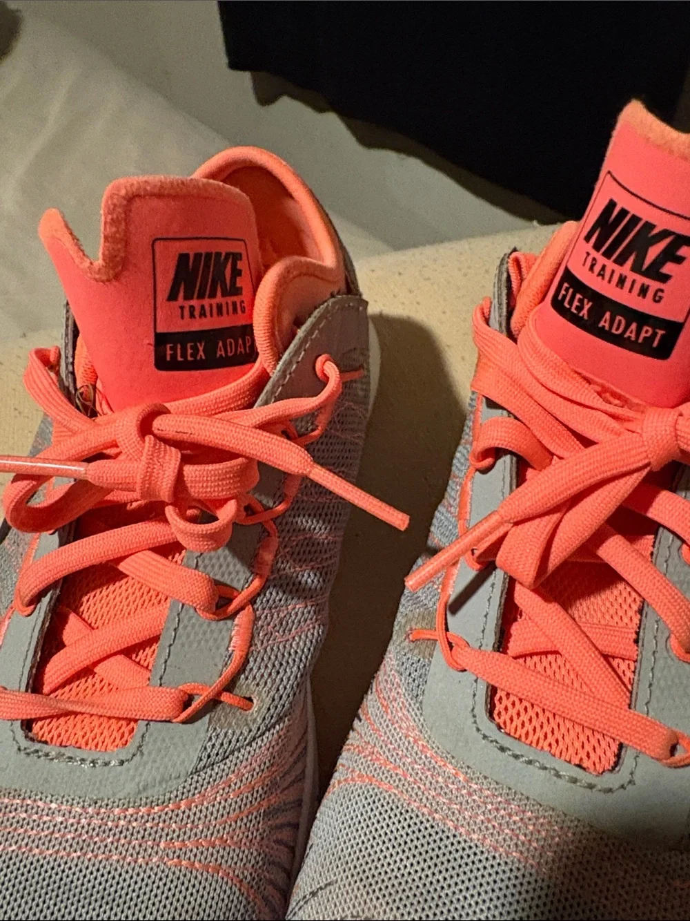 Nike Kids Sneakers in Gray and Coral Pink